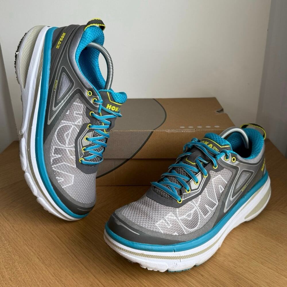 HOKA ONE ONE Bondi 4 ‘Grey/Blue’ Women Running Sneakers - SZ 10.5